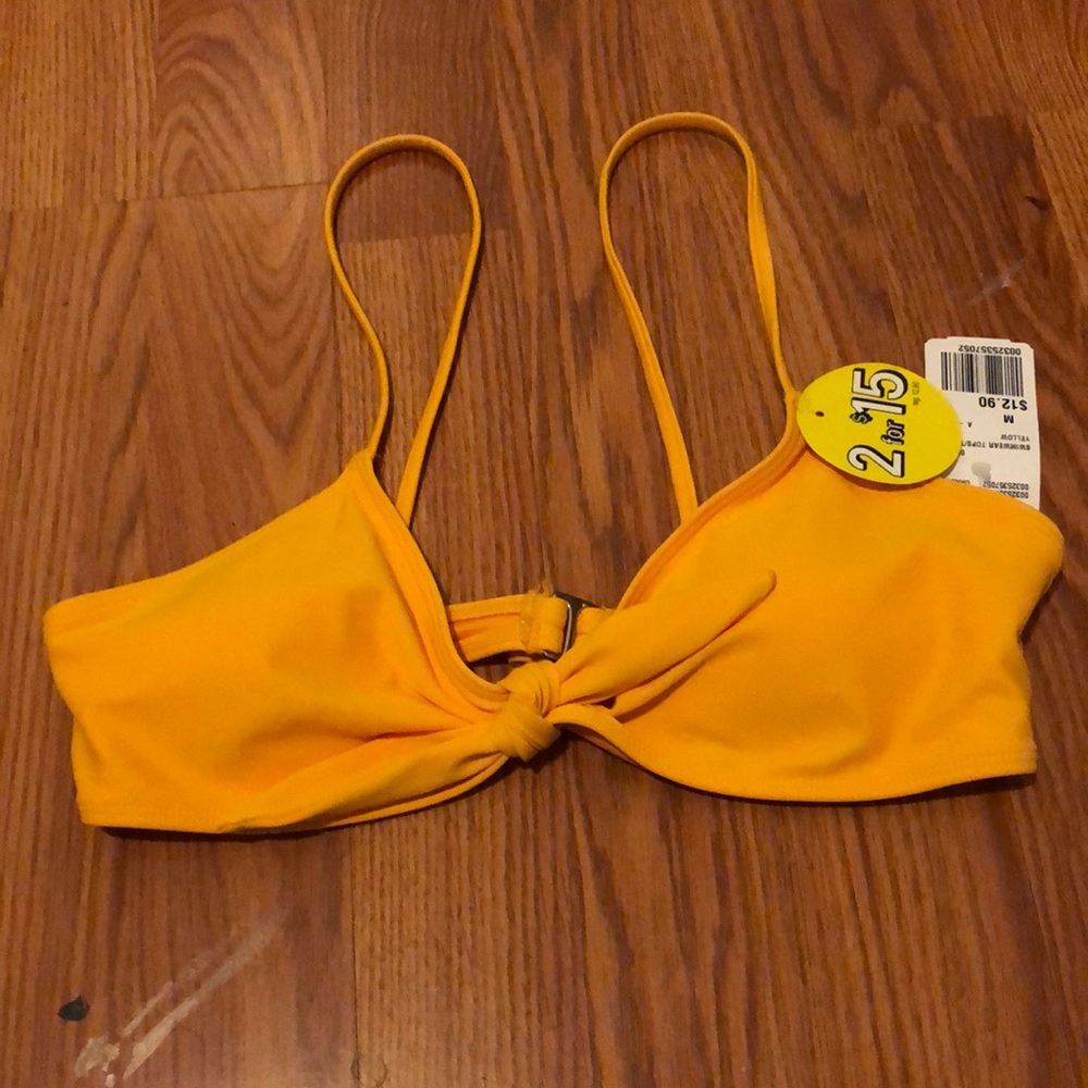 Yellow bikini top